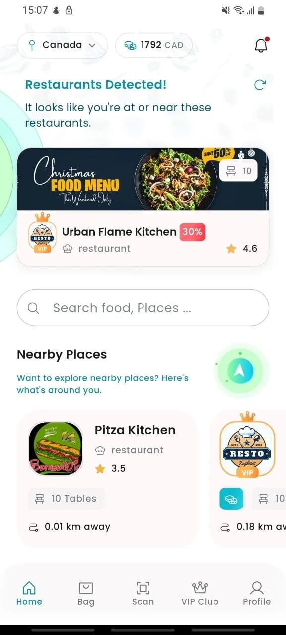Your location is detected automatically